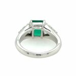 Smaragd Ring Gr.51 ca. 1,20 ct Diamanten Weißgold 750/18K - Bild 6 Vorschau
