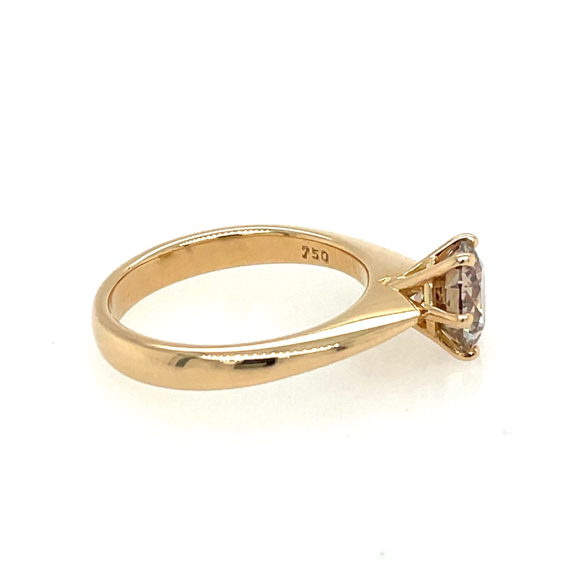 Solitärring Gr.52 1,52 ct Diamant Roségold 750/ 18K GIA Zertifikat - Bild 4