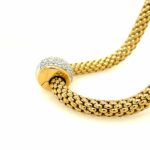 Fope Collier 43cm ca. 1,50 ct Brillanten Gelbgold 750/ 18K - Bild 3 Vorschau