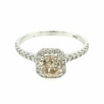 Solitärring Gr.53 0,90ct Diamant Weißgold 585/ 14K AIG Zertifikat Vorschau