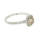 Solitärring Gr.53 0,90ct Diamant Weißgold 585/ 14K AIG Zertifikat - Bild 3 Vorschau