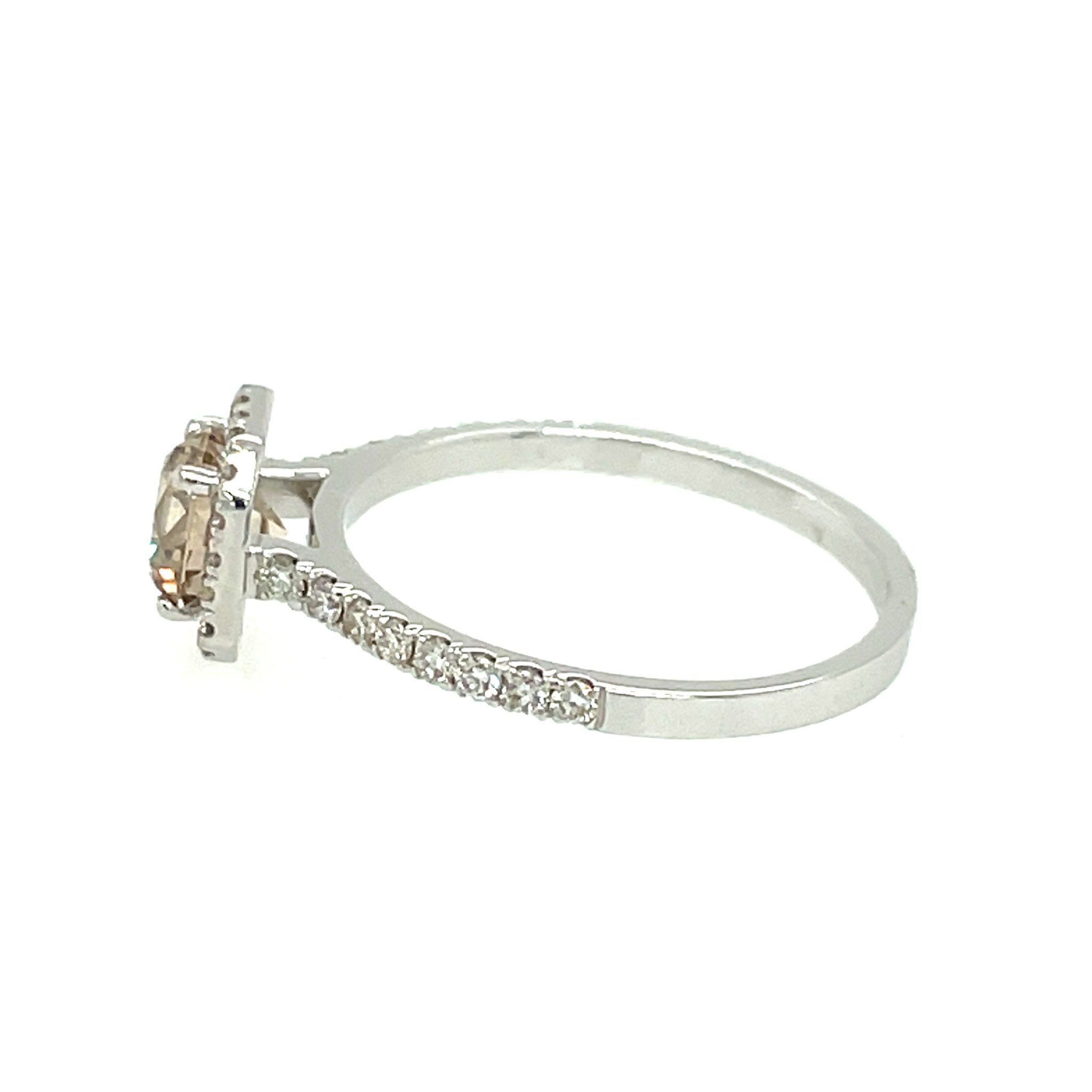 Solitärring Gr.53 0,90ct Diamant Weißgold 585/ 14K AIG Zertifikat - Bild 4