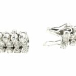 Diamant Armband 18,3cm ca. 8,50ct Diamanten Weißgold 750/ 18K - Bild 7 Vorschau