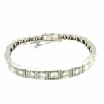 Tennisarmband 19cm ca.6ct Diamanten Weißgold 585/ 14K - Bild 2 Vorschau