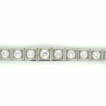 Tennisarmband 19cm ca.6ct Diamanten Weißgold 585/ 14K - Bild 3 Vorschau