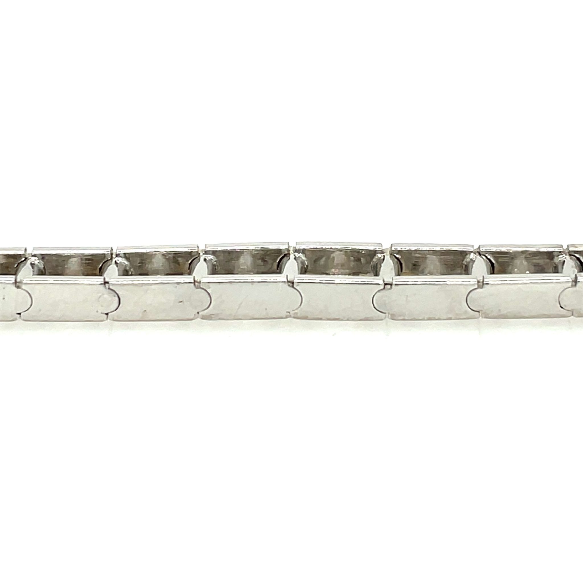 Tennisarmband 19cm ca.6ct Diamanten Weißgold 585/ 14K - Bild 5