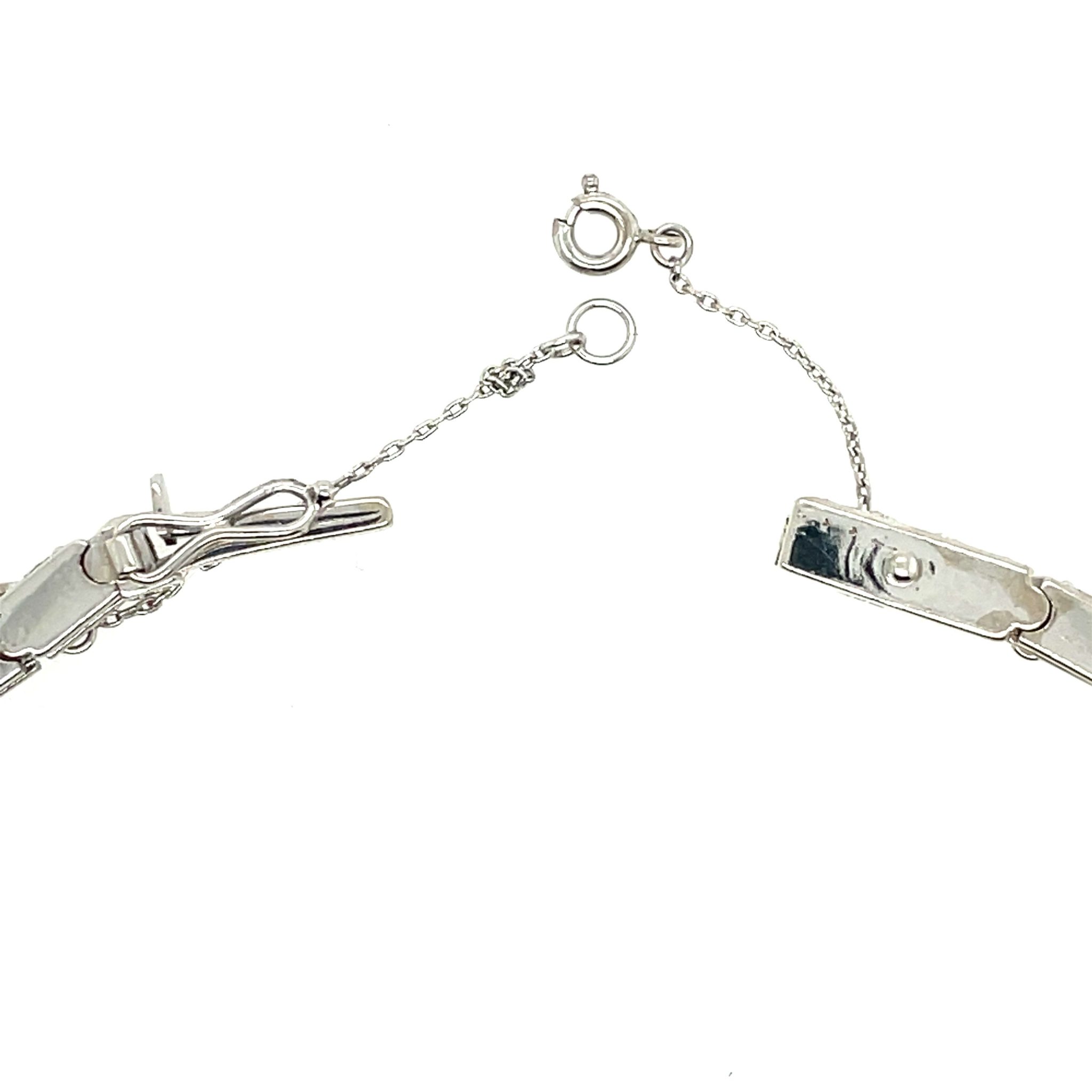 Tennisarmband 19cm ca.6ct Diamanten Weißgold 585/ 14K - Bild 7
