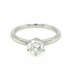 Solitärring Gr. 54,5 1,04 ct Diamant Weißgold 750/ 18K DPL Zertifikat Vorschau
