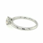 Solitärring Gr. 54,5 1,04 ct Diamant Weißgold 750/ 18K DPL Zertifikat - Bild 4 Vorschau