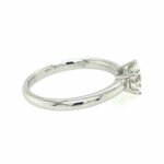 Solitärring Gr. 54,5 1,04 ct Diamant Weißgold 750/ 18K DPL Zertifikat - Bild 5 Vorschau