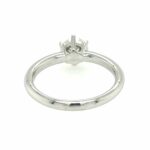 Solitärring Gr. 54,5 1,04 ct Diamant Weißgold 750/ 18K DPL Zertifikat - Bild 6 Vorschau