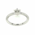 Solitärring Gr. 54,5 1,04 ct Diamant Weißgold 750/ 18K DPL Zertifikat - Bild 7 Vorschau