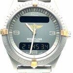 Breitling Aerospace Navitimer Titan Gold 1990s Vintage Watch Vorschau