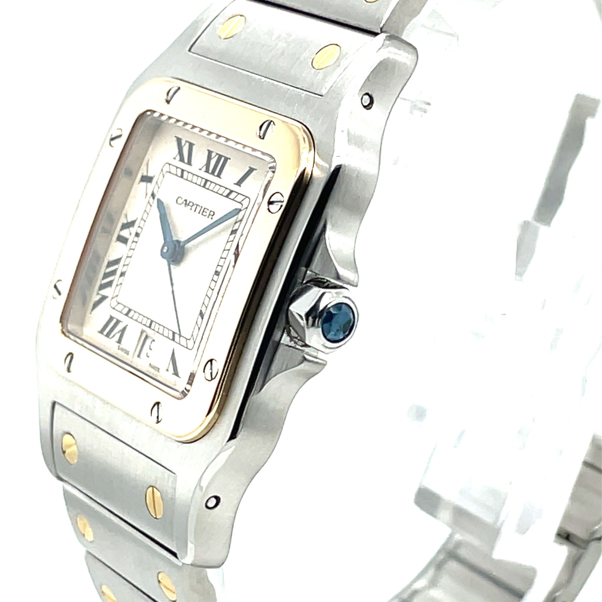 Cartier Santos Galbee Ref.187901 Stahl/Gold, Full Set 1990 Top - Bild 8