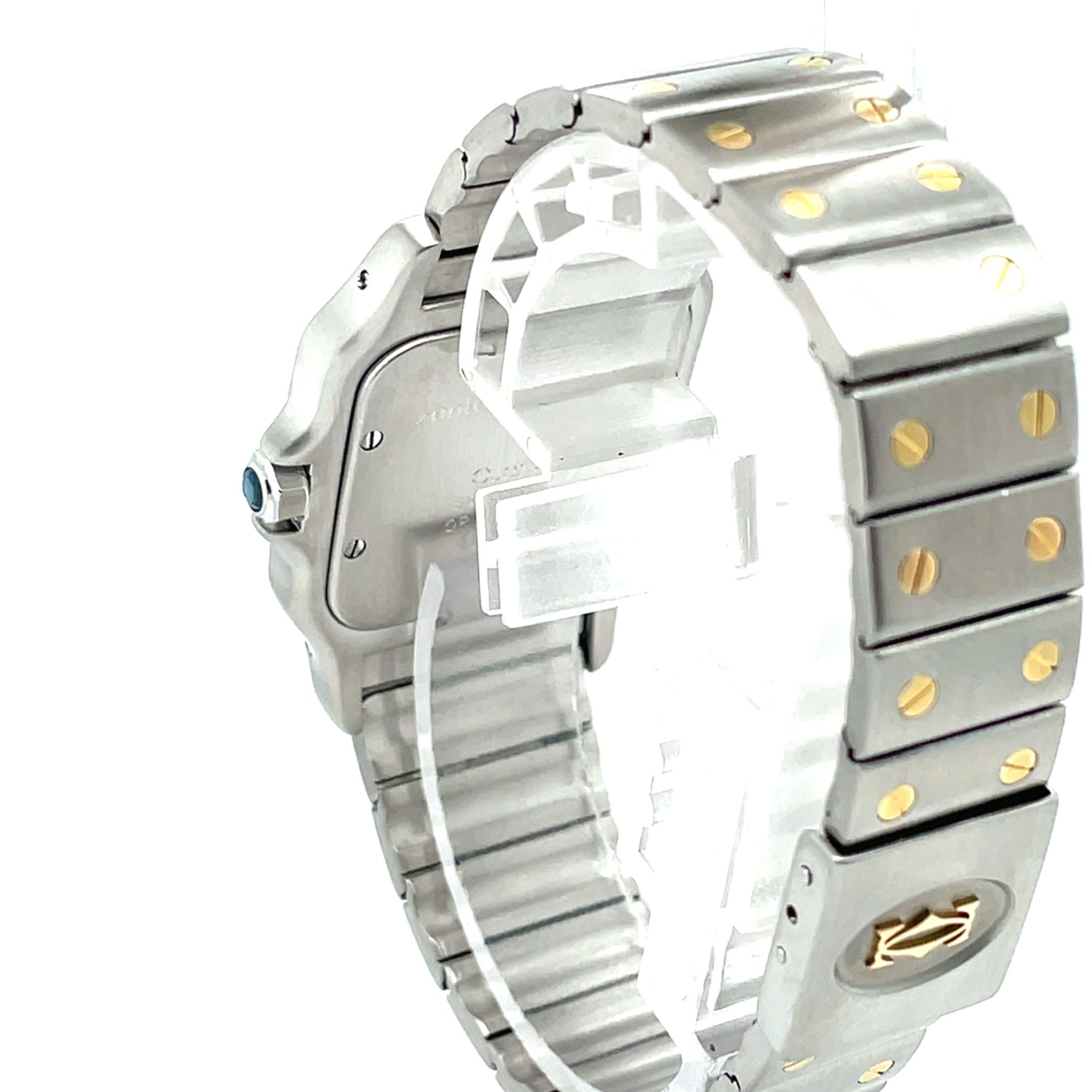 Cartier Santos Galbee Ref.187901 Stahl/Gold, Full Set 1990 Top - Bild 2