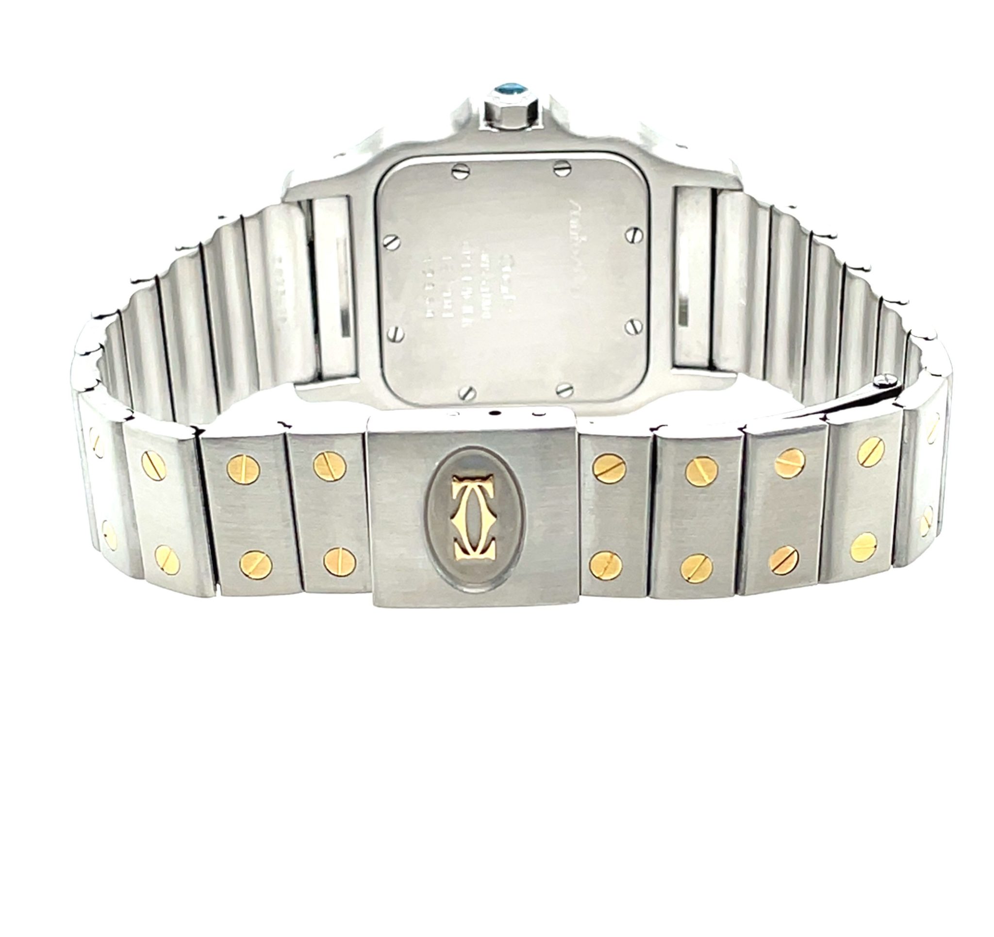 Cartier Santos Galbee Ref.187901 Stahl/Gold, Full Set 1990 Top - Bild 10