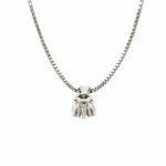 Kette mit Solitäranhänger 45cm ca.1,26ct Diamant Weißgold 585/ 14K - Bild 4 Vorschau