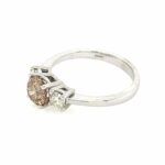 Solitärring Gr.55 1,09ct Diamant Weißgold 585/ 14K AIG Zertifikat - Bild 2 Vorschau
