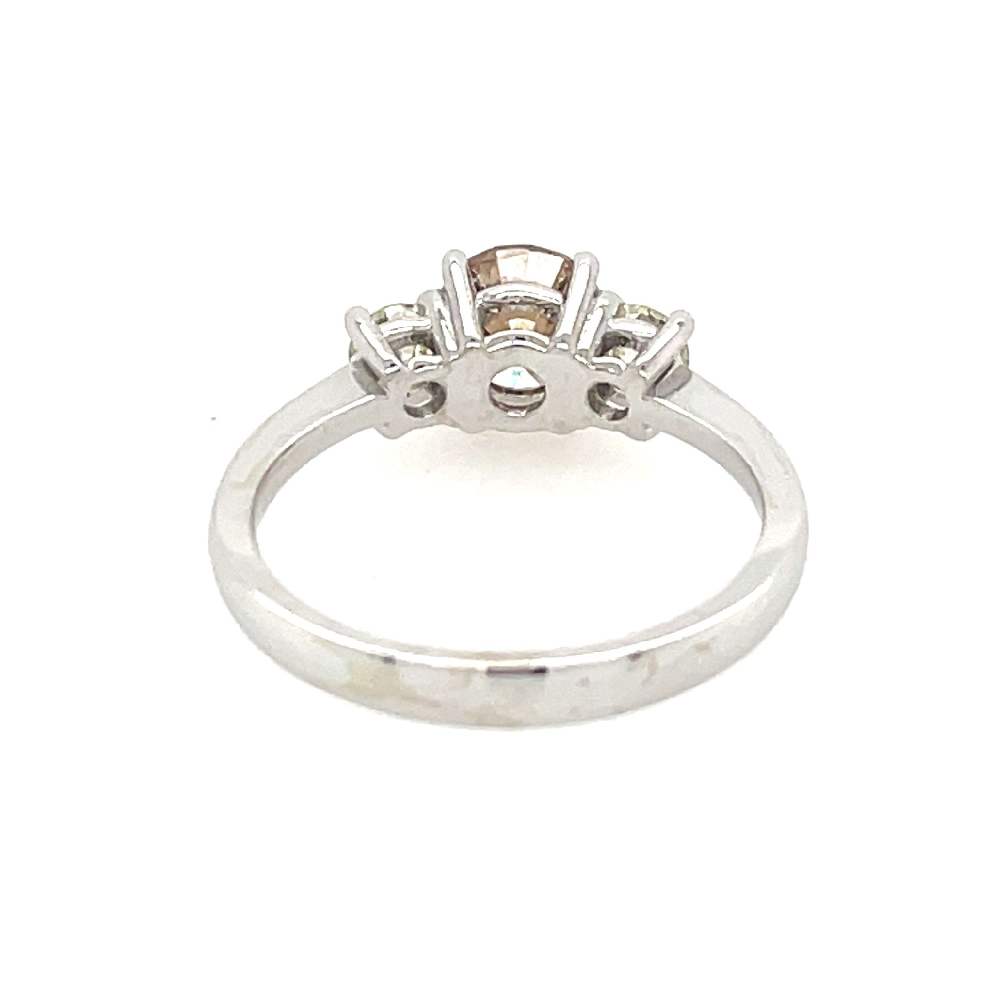 Solitärring Gr.55 1,09ct Diamant Weißgold 585/ 14K AIG Zertifikat - Bild 4
