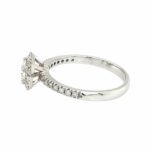 Solitärring Gr. 56 0,52ct Diamant Weißgold 585/ 14K AIG Zertifikat - Bild 4 Vorschau