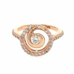 Diamant Ring Gr. 53 0,25 ct Brillant Roségold 585/ 14K AIG Zertifikat Vorschau
