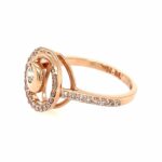 Diamant Ring Gr. 53 0,25 ct Brillant Roségold 585/ 14K AIG Zertifikat - Bild 2 Vorschau