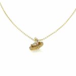 Ankerkette 42cm 0,27ct Diamant Gelbgold 585/ 14K AIG Zertifikat - Bild 3 Vorschau