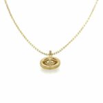 Ankerkette 42cm 0,27ct Diamant Gelbgold 585/ 14K AIG Zertifikat - Bild 4 Vorschau