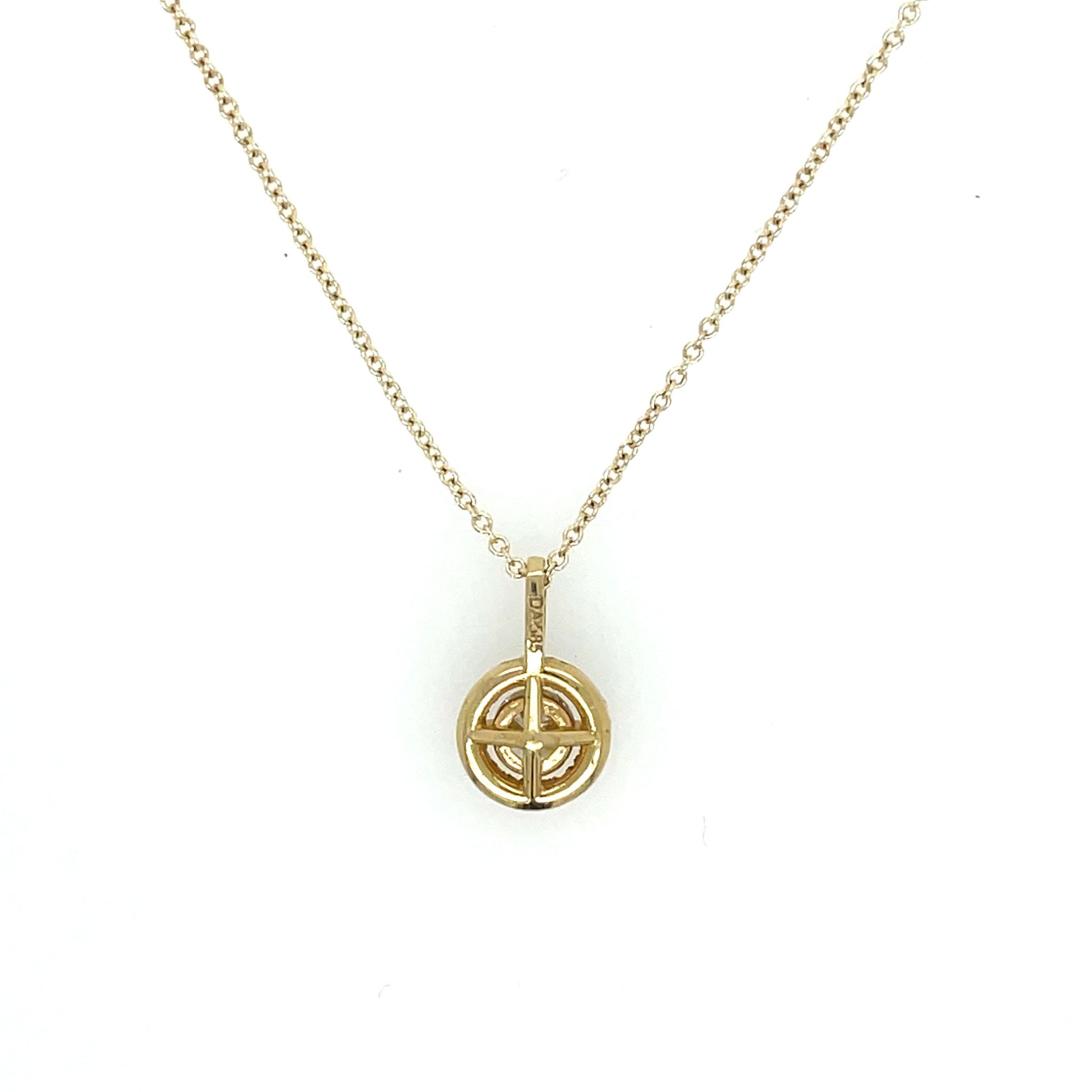 Ankerkette 42cm 0,27ct Diamant Gelbgold 585/ 14K AIG Zertifikat - Bild 5