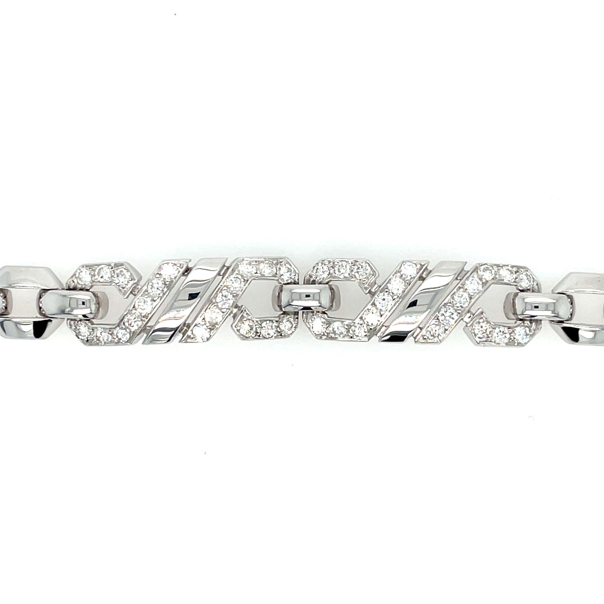 Cartier Armband 19 cm ca. 1,0ct Diamanten Weißgold 750/ 18K - Bild 4