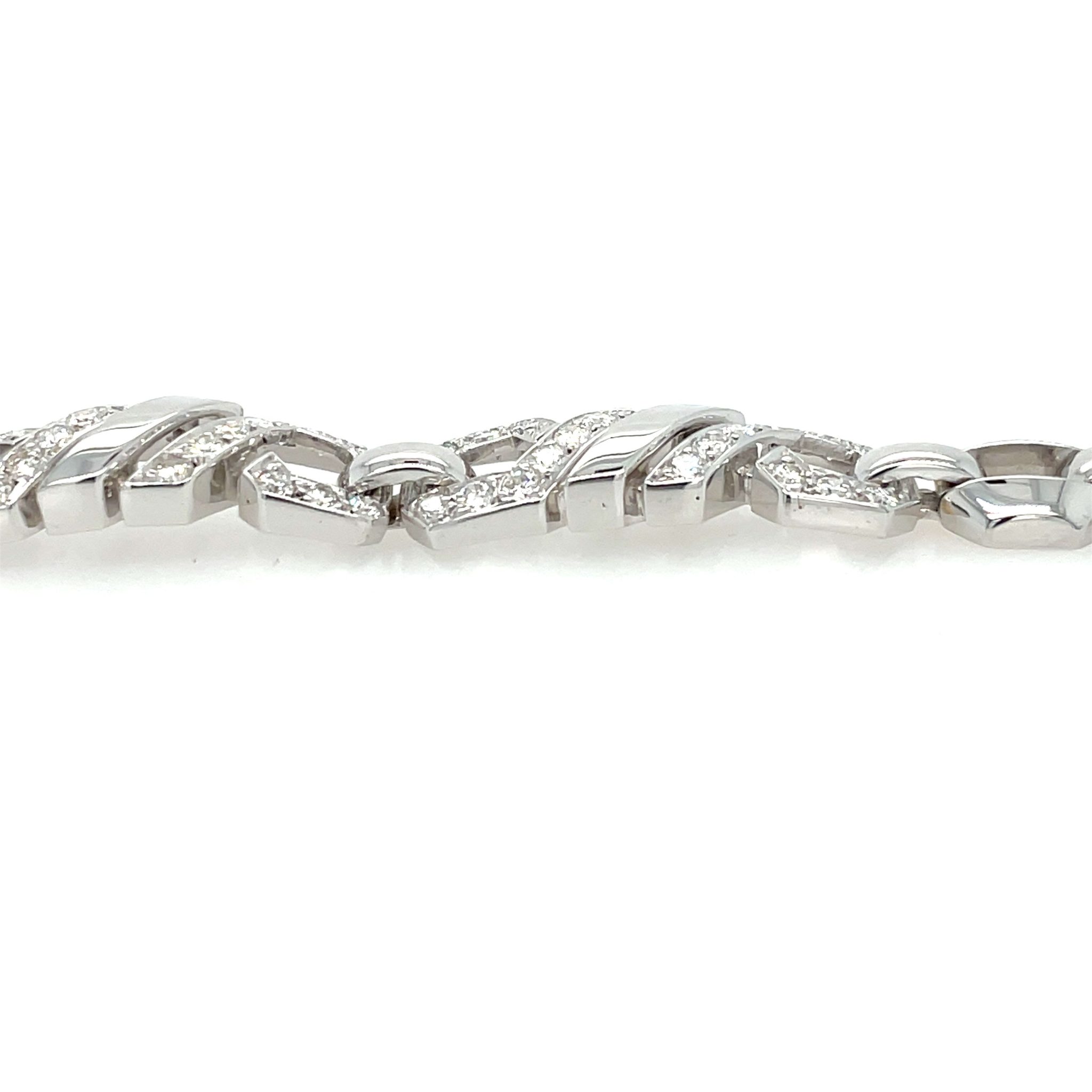Cartier Armband 19 cm ca. 1,0ct Diamanten Weißgold 750/ 18K - Bild 5