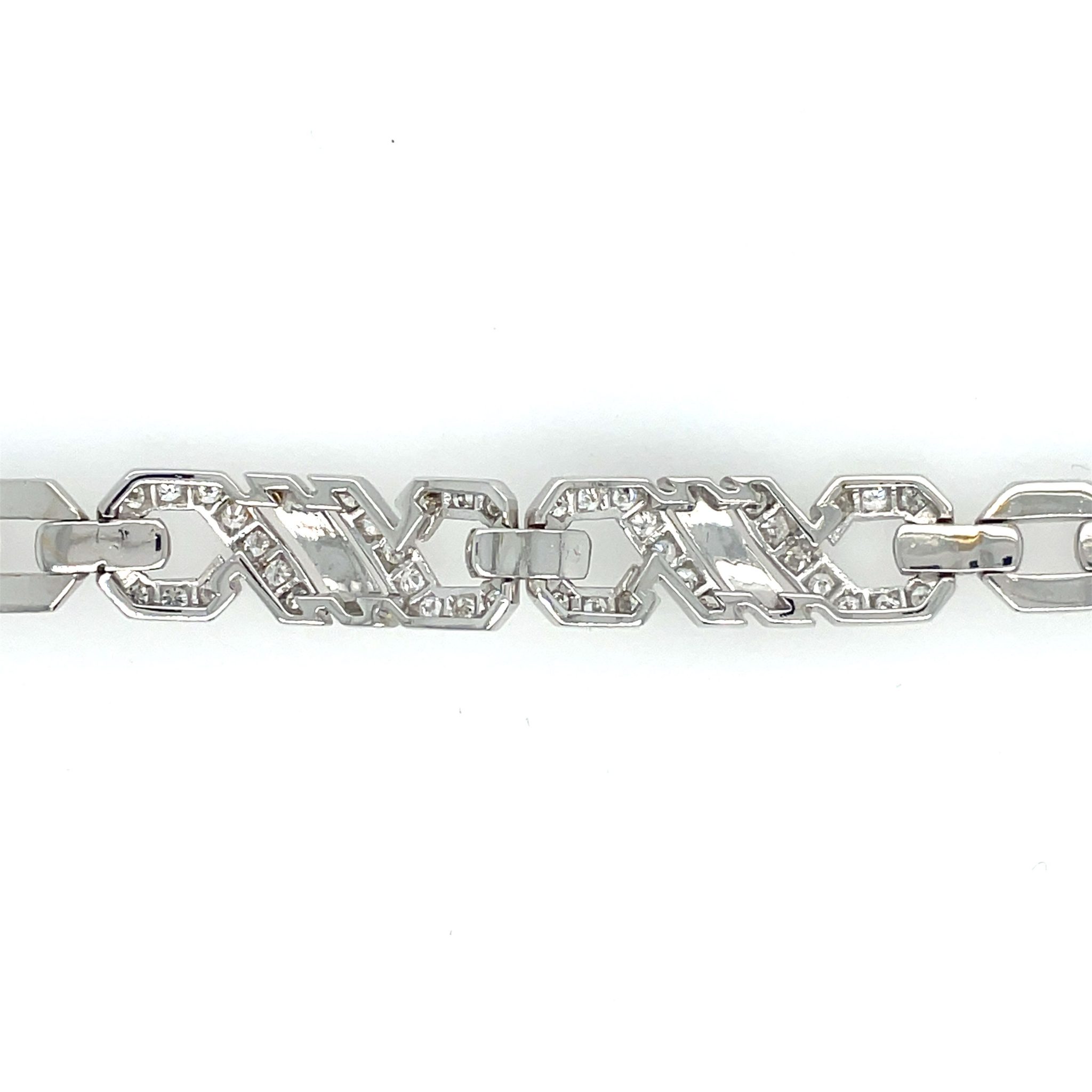 Cartier Armband 19 cm ca. 1,0ct Diamanten Weißgold 750/ 18K - Bild 6