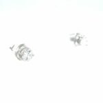 Solitärohrstecker 1,18 ct Diamanten Weißgold 750/ 18K HRD Zertifikat - Bild 3 Vorschau