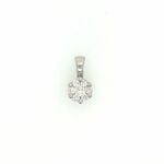 Christ Solitäranhänger ca. 0,20 ct Diamant Weißgold 585/ 14K Vorschau