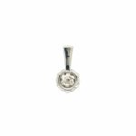 Christ Solitäranhänger ca. 0,20 ct Diamant Weißgold 585/ 14K - Bild 5 Vorschau