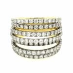 Pavée Ring Gr. 52 ca. 3,4 ct Diamanten Gelbgold 750/ 18K Vorschau