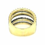 Pavée Ring Gr. 52 ca. 3,4 ct Diamanten Gelbgold 750/ 18K - Bild 4 Vorschau