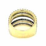 Pavée Ring Gr. 52 ca. 3,4 ct Diamanten Gelbgold 750/ 18K - Bild 5 Vorschau