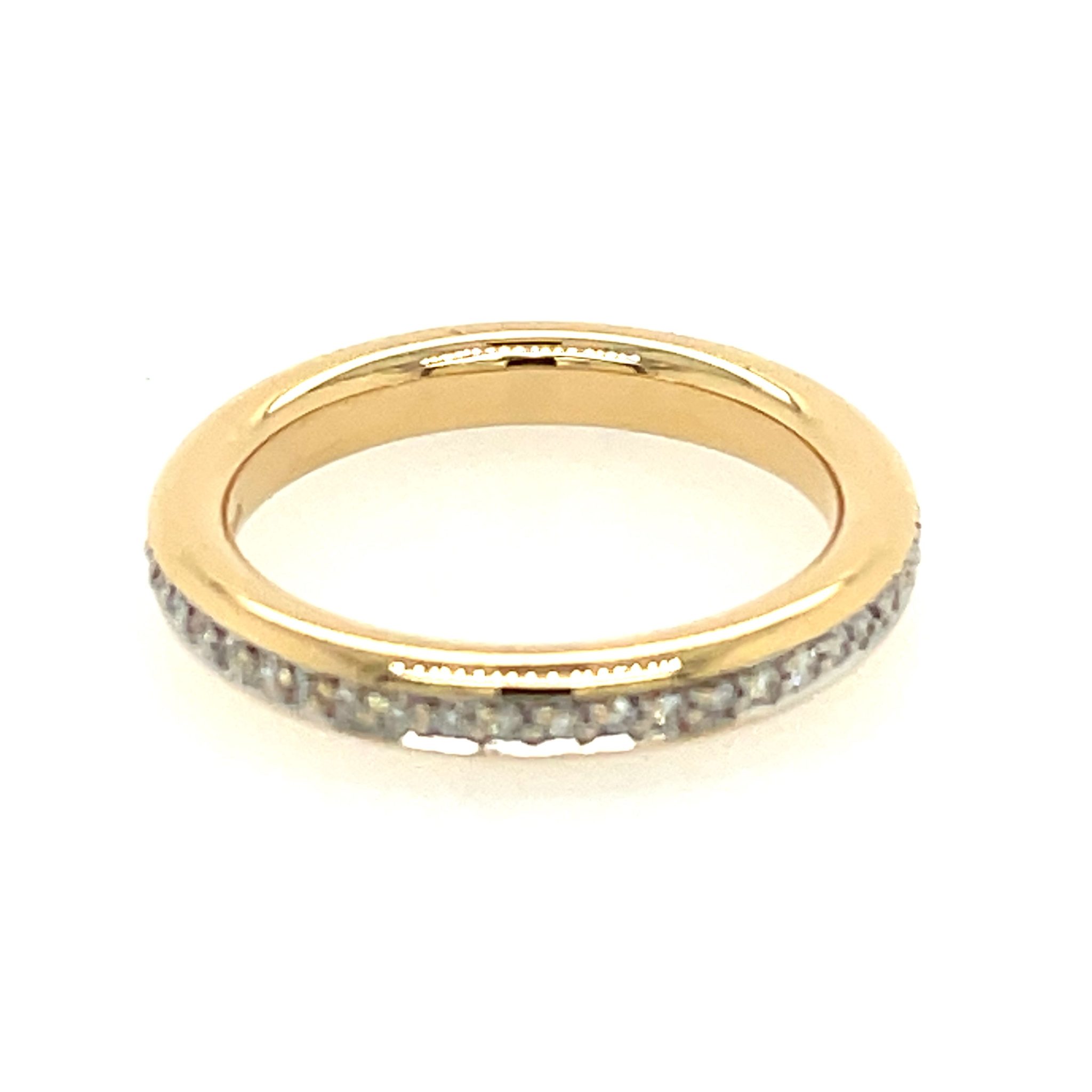 Memoire Ring Gr. 55 ca. 0,50 ct Diamanten Gelbgold 750/ 18K - Bild 2