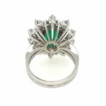 Entourage Ring Beryll Gr. 55 ca. 1,60 ct Diamanten Weißgold 750/ 18K - Bild 4 Vorschau