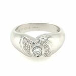 Solitärring Gr. 55 ca. 0,20ct Diamanten Weißgold 750/ 18K Vorschau