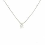 Rüschenbeck Kette mit Solitäranhänger 44 cm 0,30 ct Diamant Weißgold 18K GIA Zertifikat Vorschau