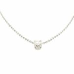 Rüschenbeck Kette mit Solitäranhänger 44 cm 0,30 ct Diamant Weißgold 18K GIA Zertifikat - Bild 6 Vorschau