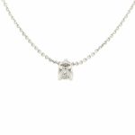 Rüschenbeck Kette mit Solitäranhänger 44 cm 0,30 ct Diamant Weißgold 18K GIA Zertifikat - Bild 3 Vorschau