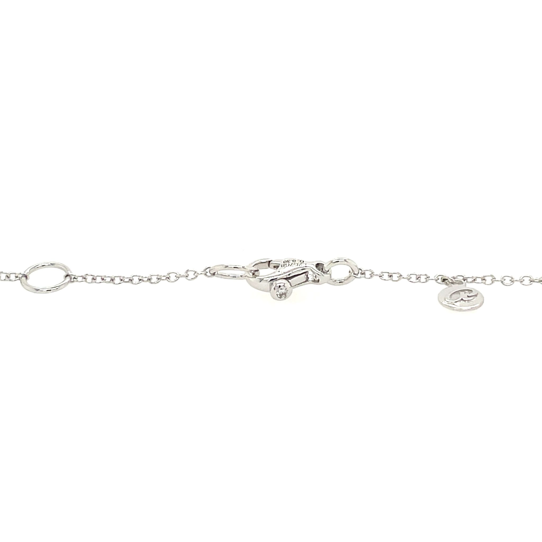 Rüschenbeck Kette mit Solitäranhänger 44 cm 0,30 ct Diamant Weißgold 18K GIA Zertifikat - Bild 5