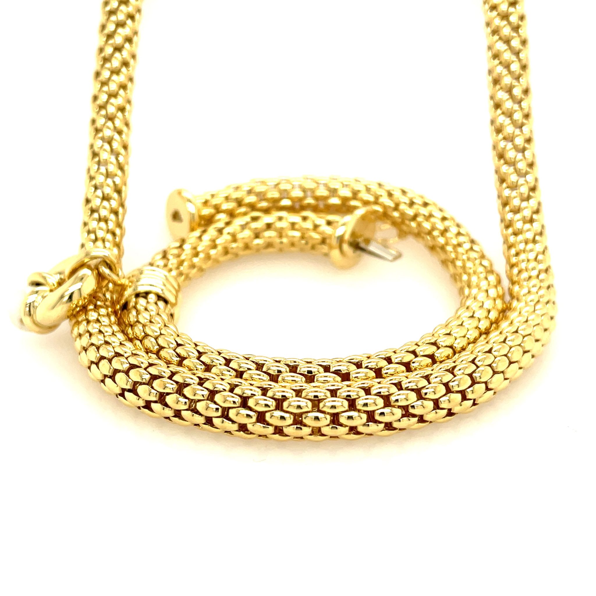 Fope Set Collier Armband Perle Gelbgold 750/ 18K - Bild 4