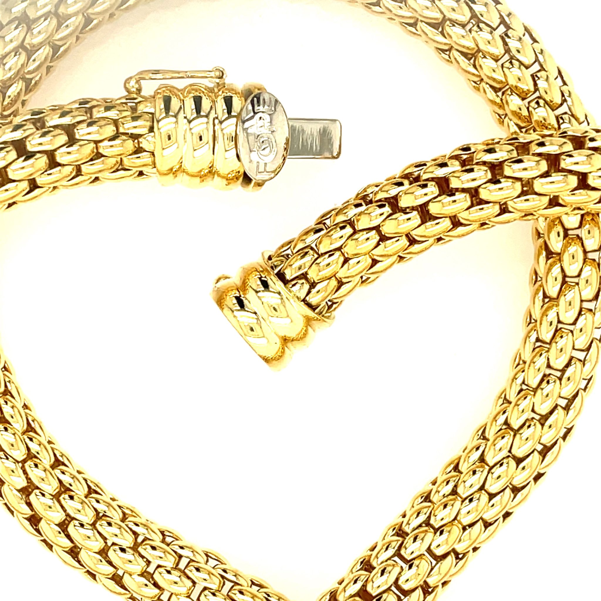 Fope Set Collier Armband Perle Gelbgold 750/ 18K - Bild 9