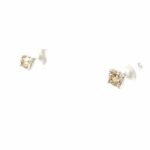 Solitärohrstecker 1,0 ct Diamanten Weißgold 585/ 14K AIG Zertifikat - Bild 2 Vorschau