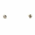Solitärohrstecker 1,0 ct Diamanten Weißgold 585/ 14K AIG Zertifikat - Bild 4 Vorschau
