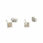 Solitärohrstecker 1,0 ct Diamanten Weißgold 585/ 14K AIG Zertifikat - Bild 5 Vorschau